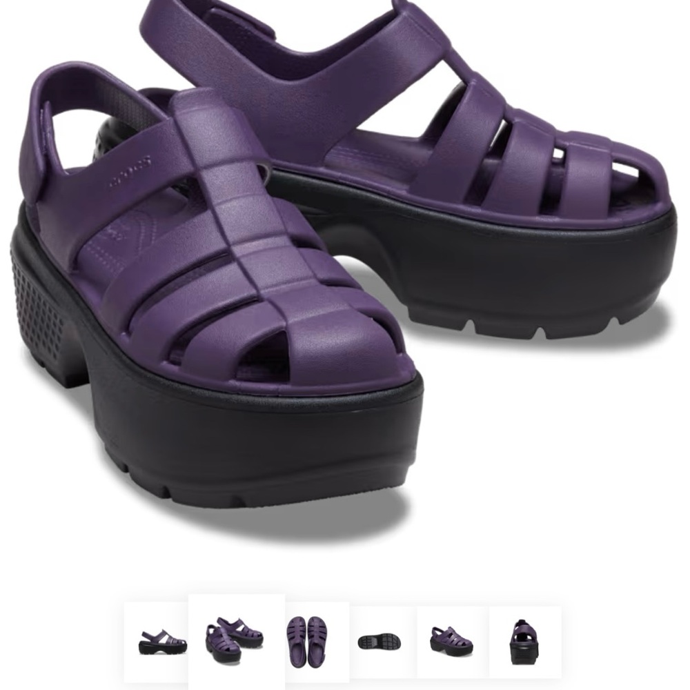 💠#013 STOMP FISHERMAN SANDAL Colour:Dark Iris Size USM6/W8 EUR 38-39 UK M5/W6
